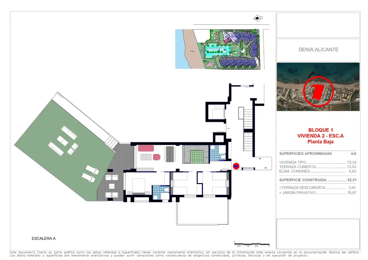 Apartamento en venta en Dénia con Aire acondicionado, Calefacción y Jardín privado