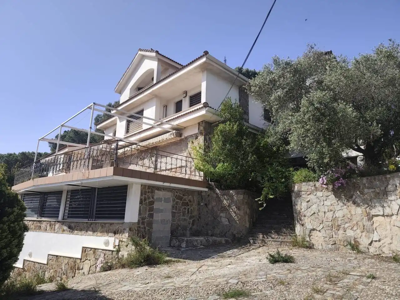 Vista exterior de Casa o chalet en venta en Sant Fost de Campsentelles con Jardín privado, Terraza y Piscina