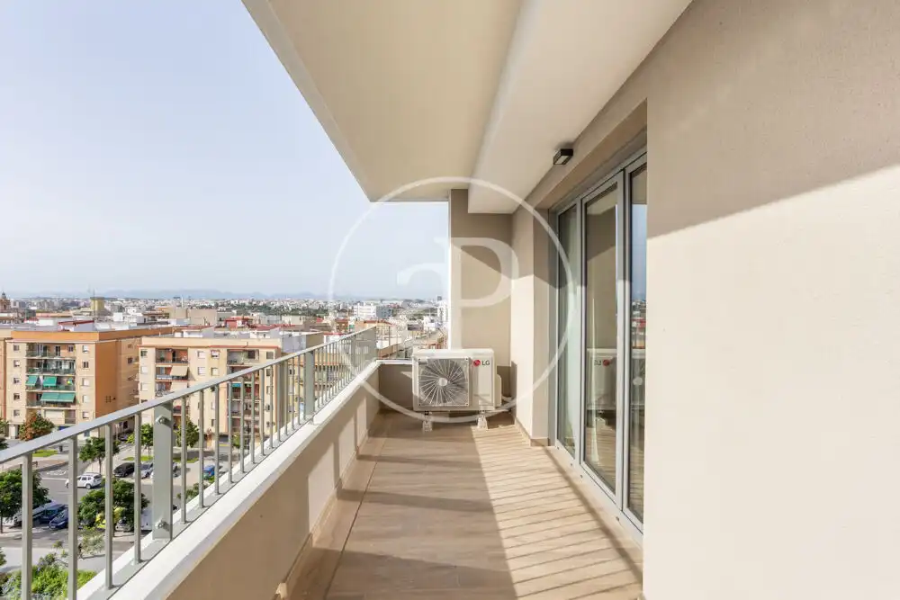 Terrace of Flat for rent in Quart de Poblet  with Air Conditioner, Heating and Private garden