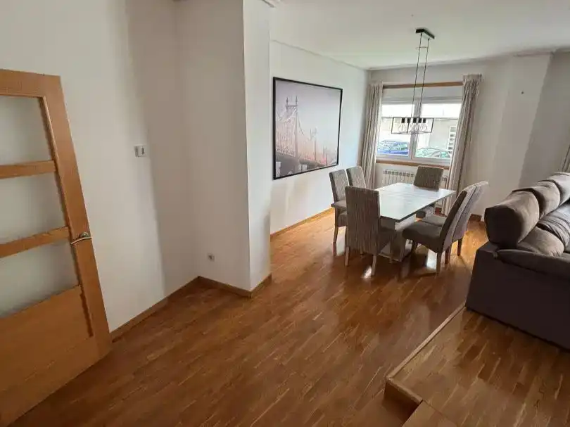 Dining room of Flat for rent in Arteixo  with Private garden, Parquet flooring and Storage room