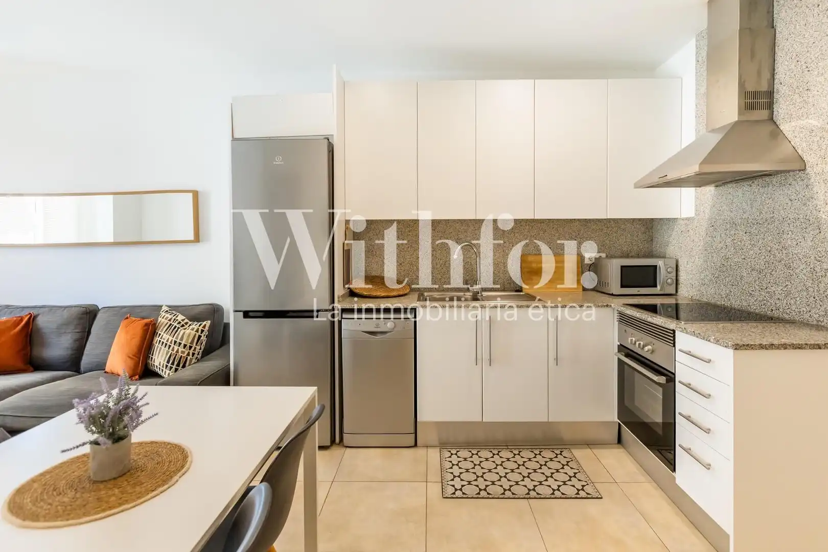 Kitchen of Flat for sale in Barcelona  with Air Conditioner, Heating and Parquet flooring