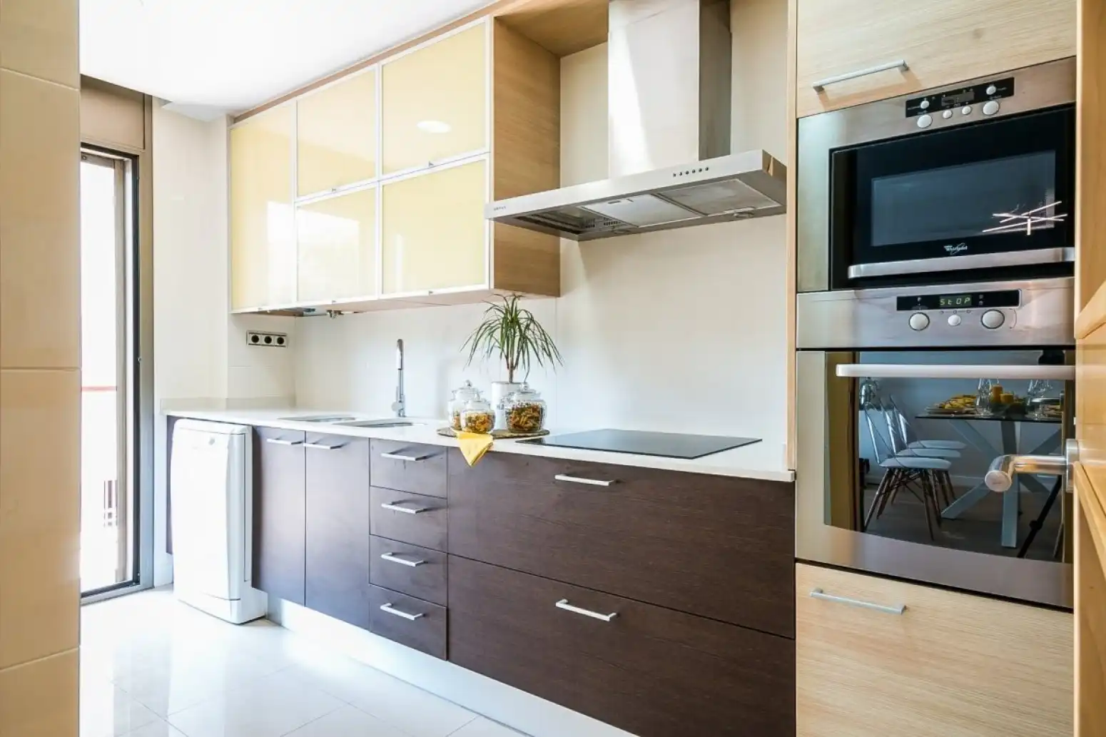 Küche von Wohnung zum Verkauf in Terrassa mit Klimaanlage, Heizung und Parkett