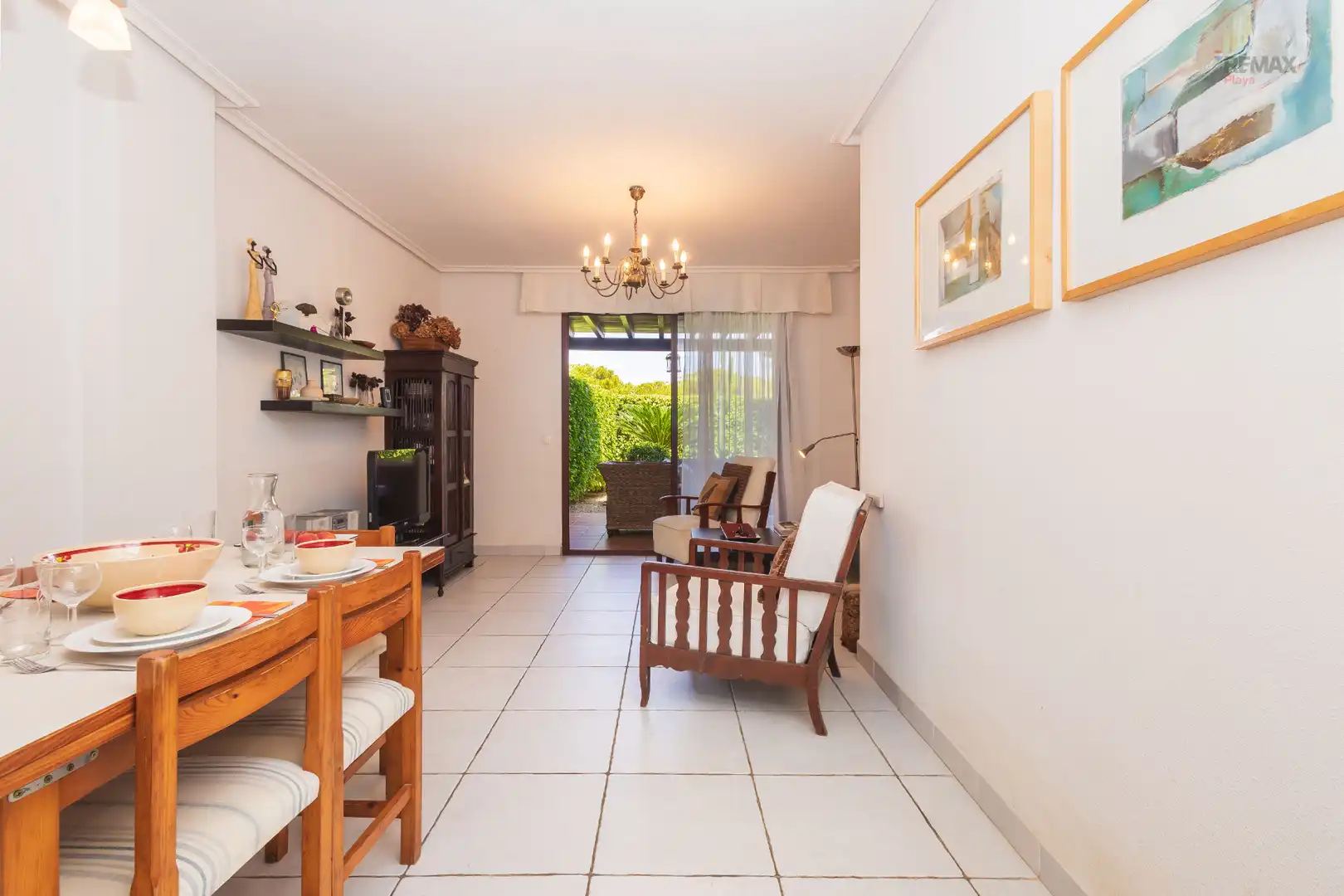 Esszimmer von Wohnungen zum Verkauf in Vera mit Klimaanlage, Privatgarten und Terrasse