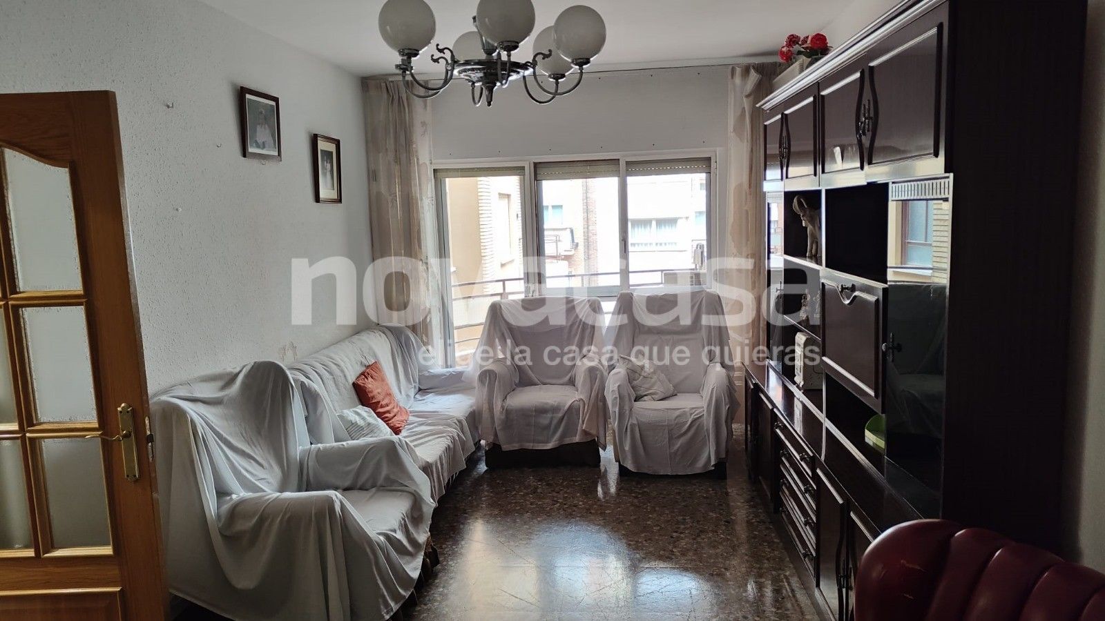 Living room of Flat for sale in  Albacete Capital  with Heating and Balcony