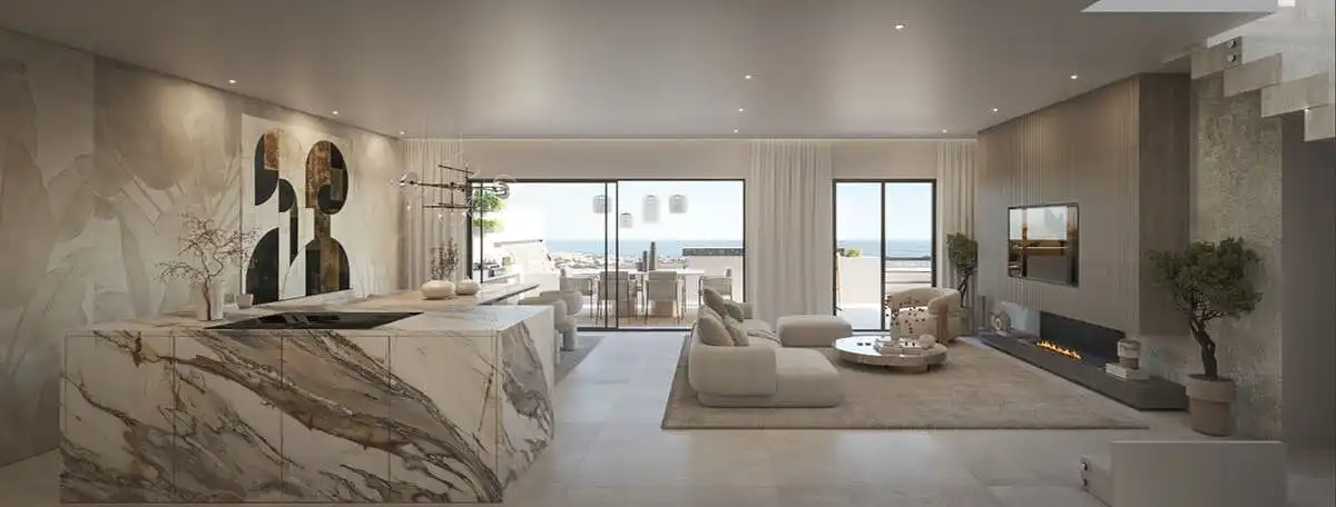 Sala de estar de Apartamento en venta en Benalmádena con Aire acondicionado, Terraza y Trastero