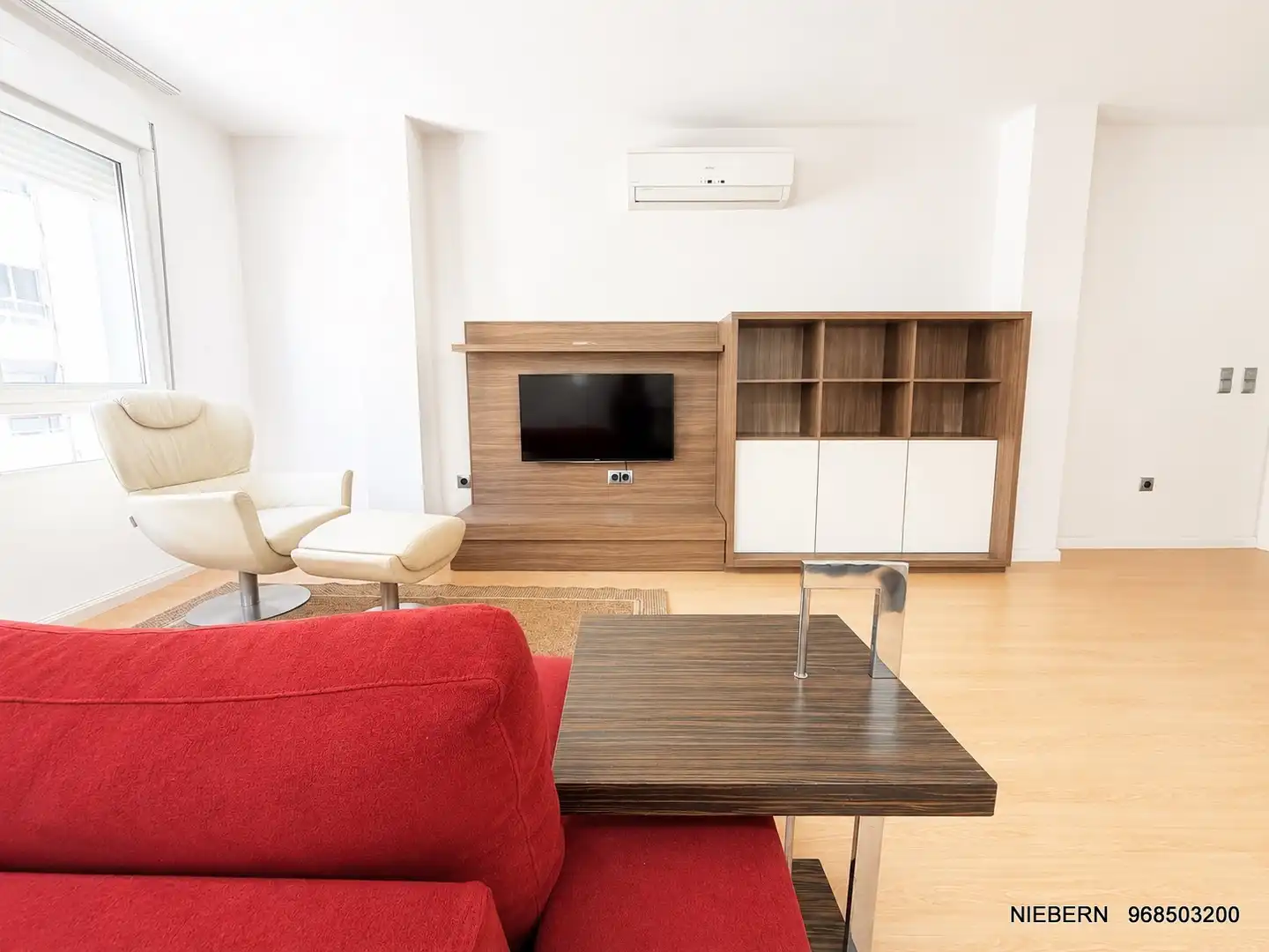 Sala de estar de Piso de alquiler en Cartagena con Aire acondicionado, Parquet y Amueblado