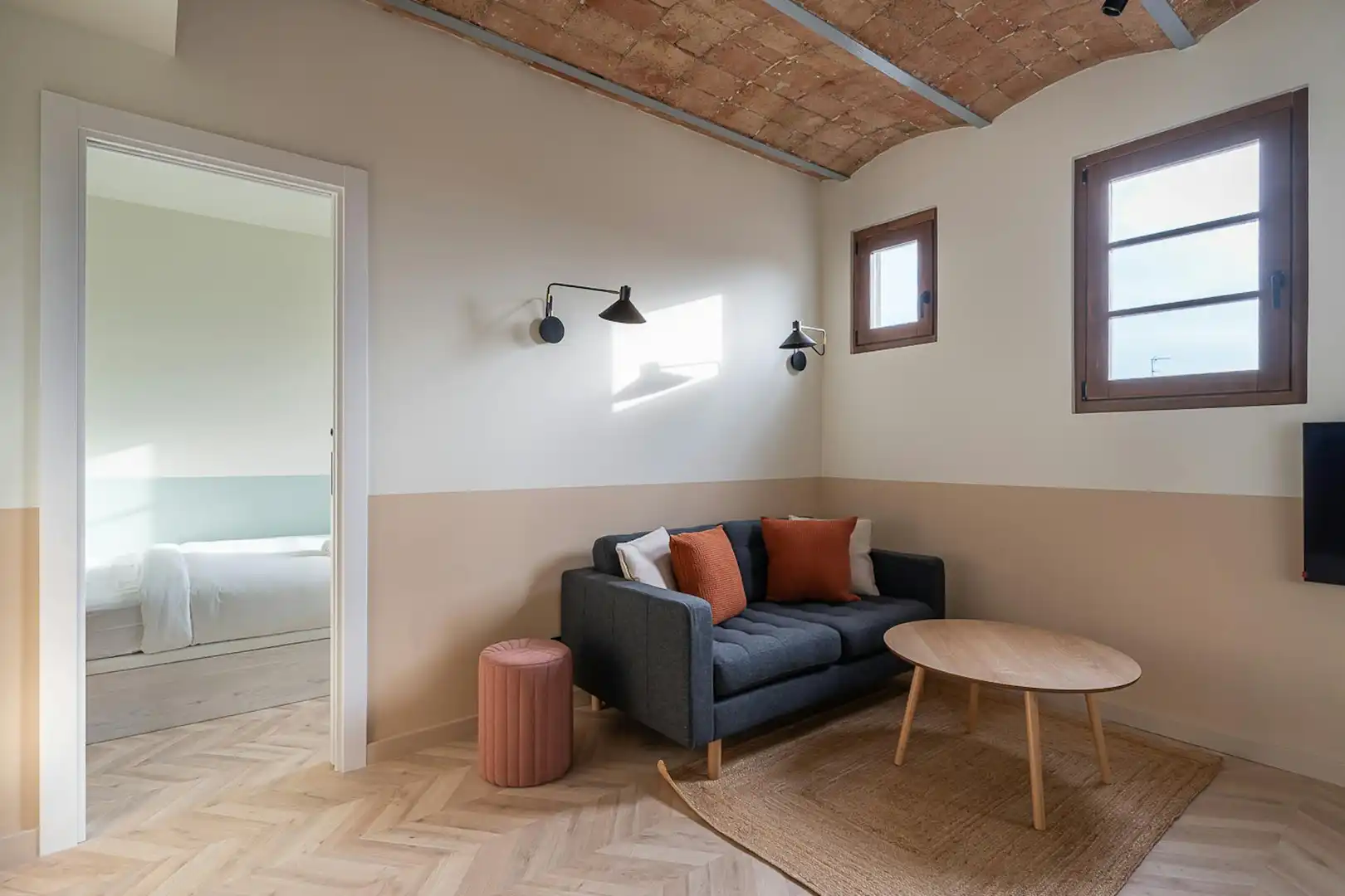 Living room of Flat for rent in Barcelona  with Air Conditioner, Heating and Furnished