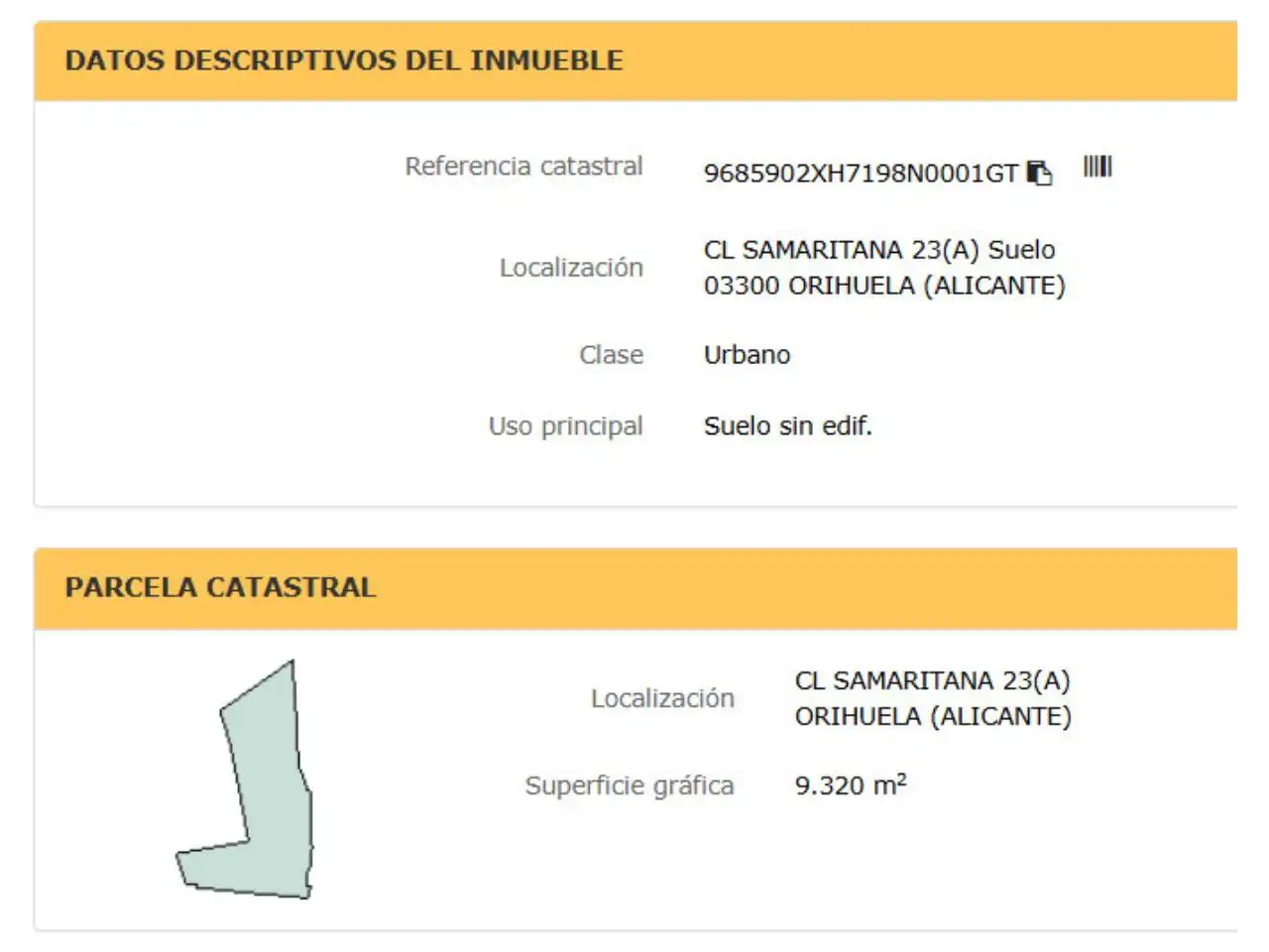 Exterior view of Land for sale in Orihuela