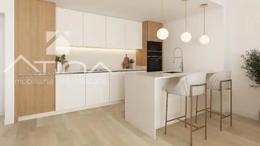 Cuina de Apartament en venda en El Verger amb Aire condicionat, Terrassa i Jacuzzi