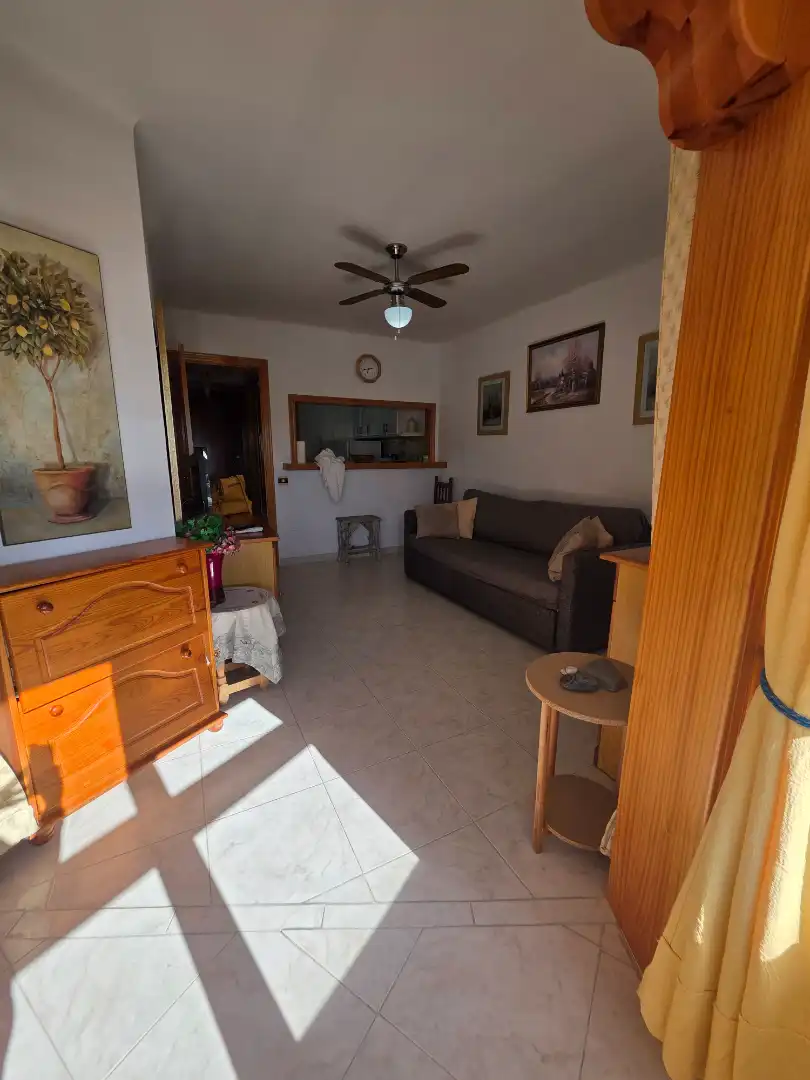 Sala d'estar de Apartament de lloguer en Torrox amb Aire condicionat, Calefacció i Moblat