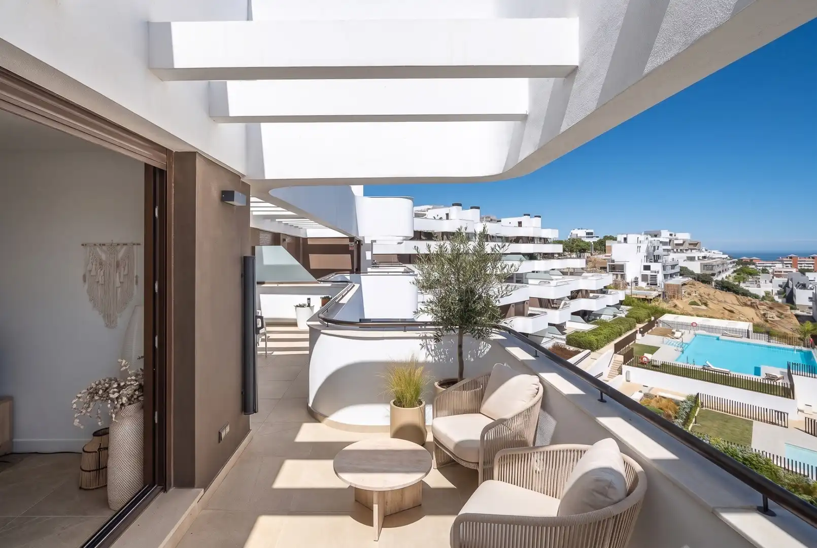 Terraza de Ático en venta en Estepona con Aire acondicionado, Terraza y Piscina