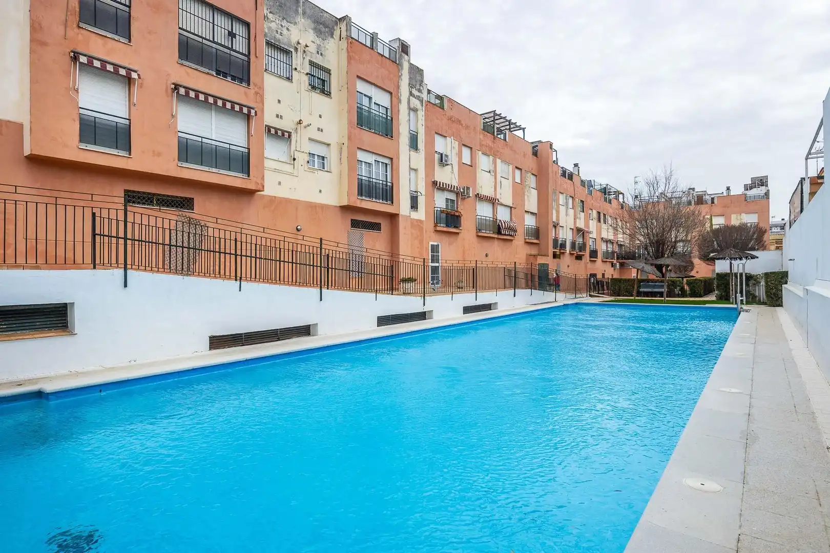Swimming pool of Duplexes for sale in Dos Hermanas  with Air Conditioner, Terrace and Community pool
