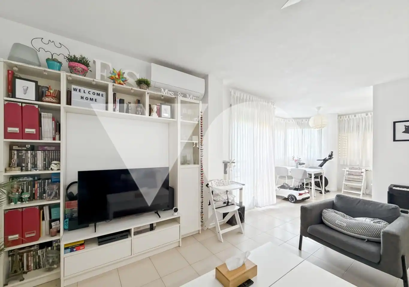 Living room of Flat for sale in  Madrid Capital  with Air Conditioner