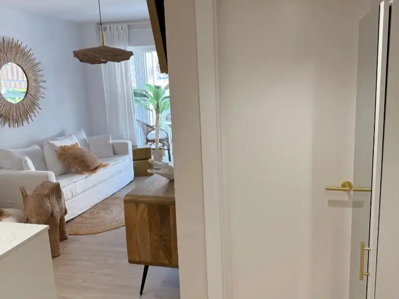 Sala d'estar de Pis en venda en Benicasim / Benicàssim amb Aire condicionat, Terrassa i Piscina