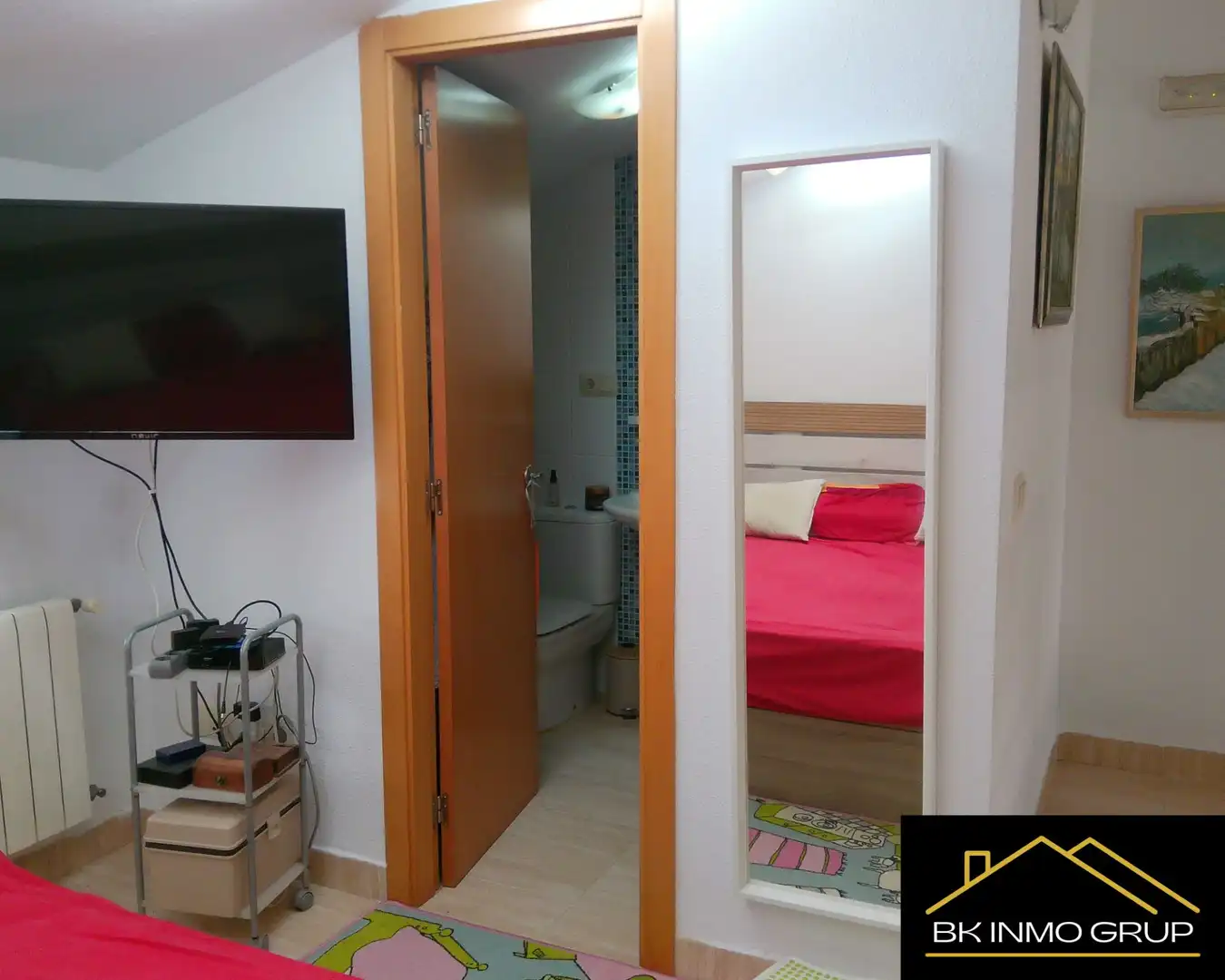 Habitación de Casa adosada en venta en Peñíscola / Peníscola con Aire acondicionado, Jardín privado y Amueblado