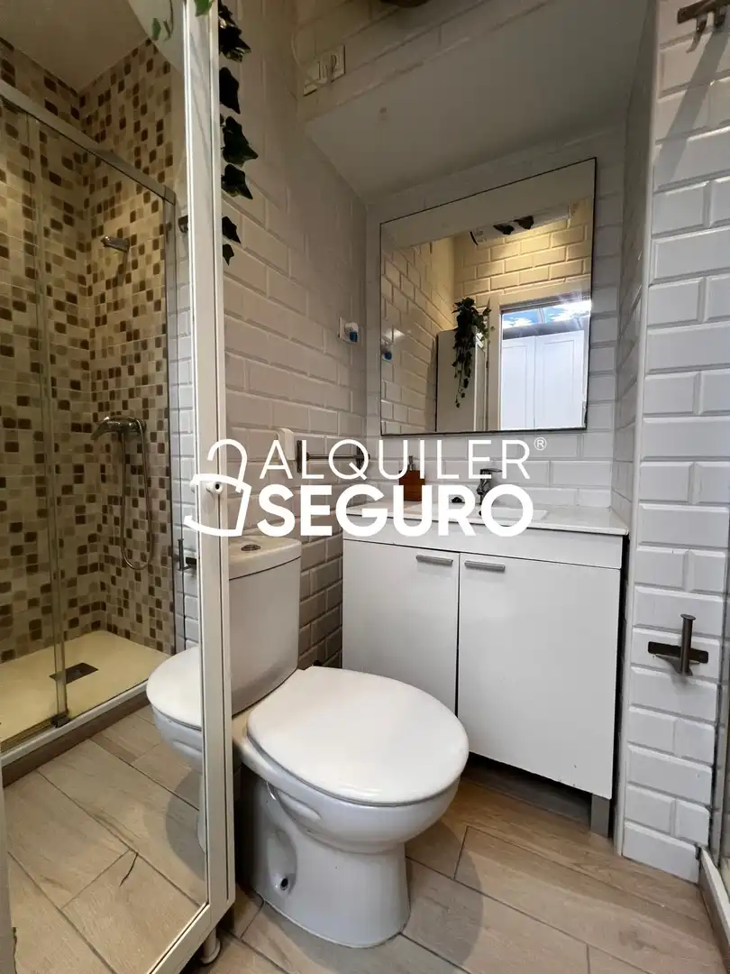 Badezimmer von Wohnung zur Miete in Barrio de Salamanca