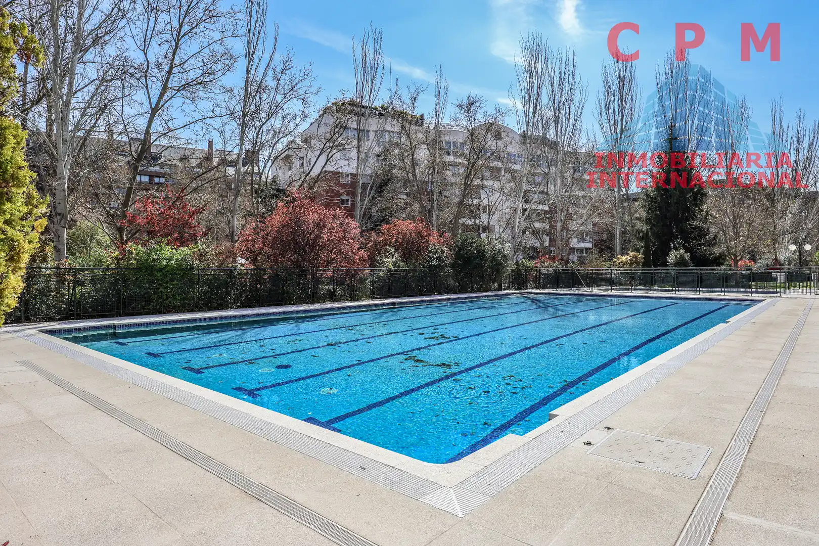 Swimming pool of Flat for rent in  Madrid Capital  with Air Conditioner, Heating and Parquet flooring