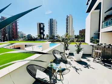 Mini appartamento con piscina in vendita a Zona Pueblo