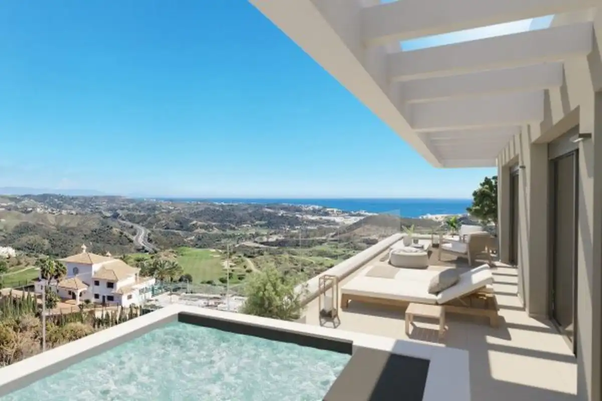 Terraza de Apartamento en venta en Mijas con Aire acondicionado, Terraza y Trastero