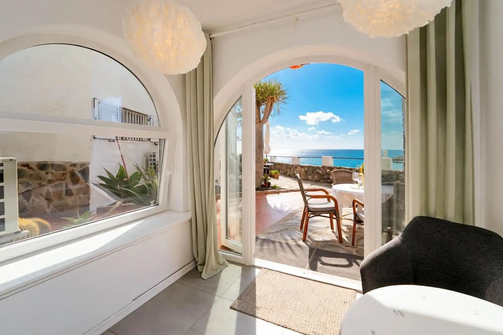 Terraza de Apartamento en venta en Mogán con Aire acondicionado, Jardín privado y Terraza