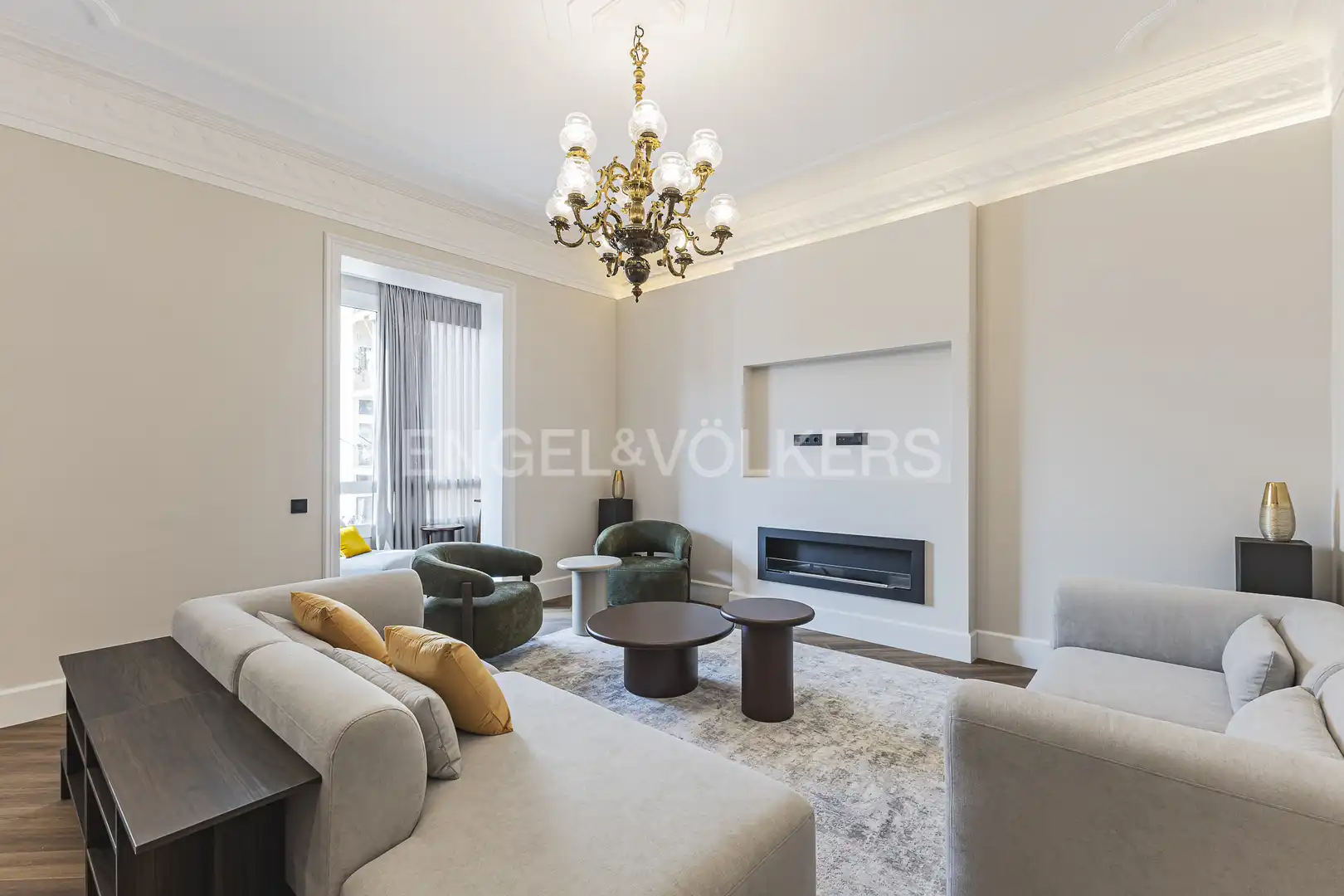 Sala de estar de Piso de alquiler en Barcelona con Aire acondicionado, Calefacción y Parquet