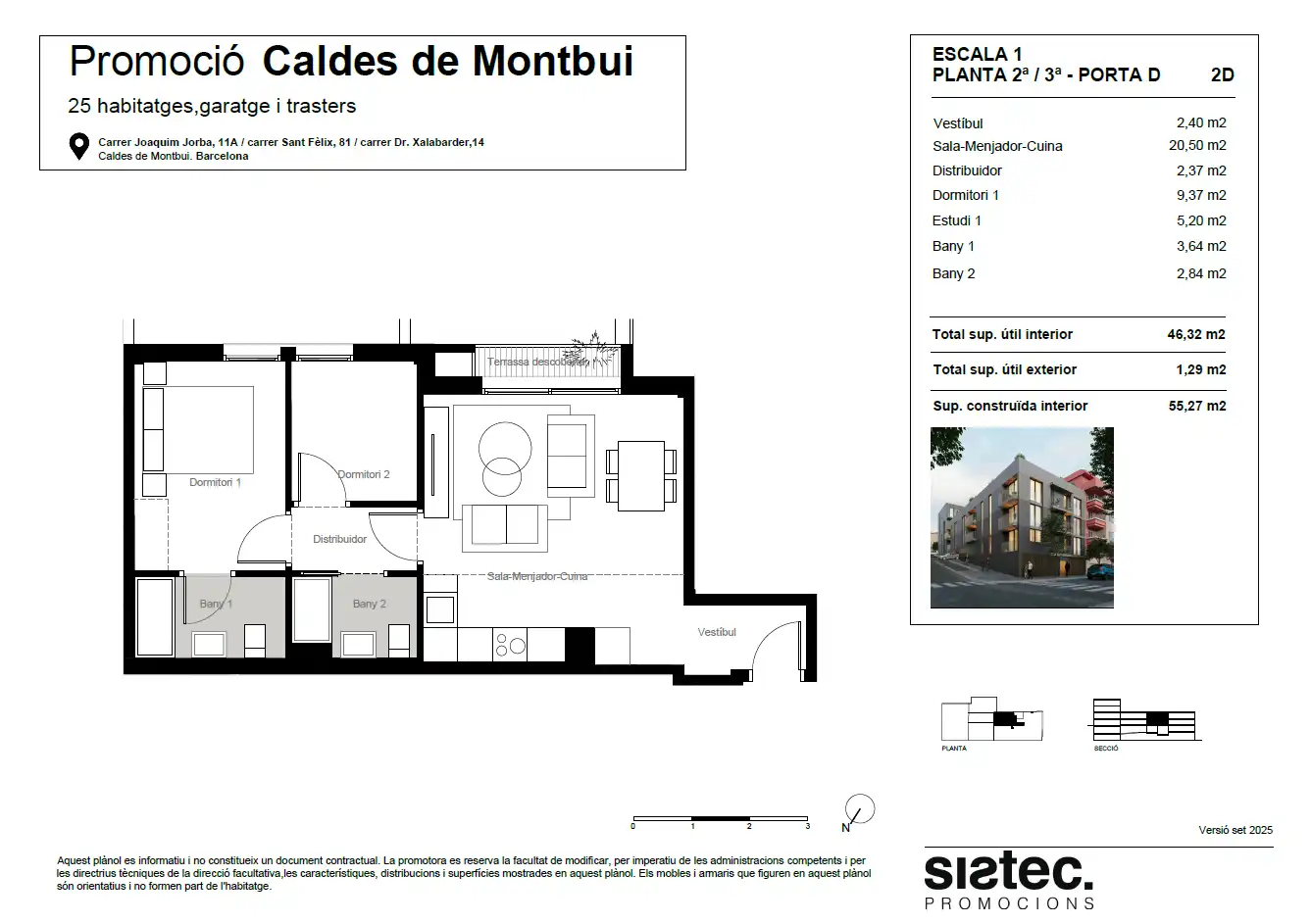 Neubau-Wohnung mit Terrasse zum Verkauf in Carrer Doctor Xalabarder 14