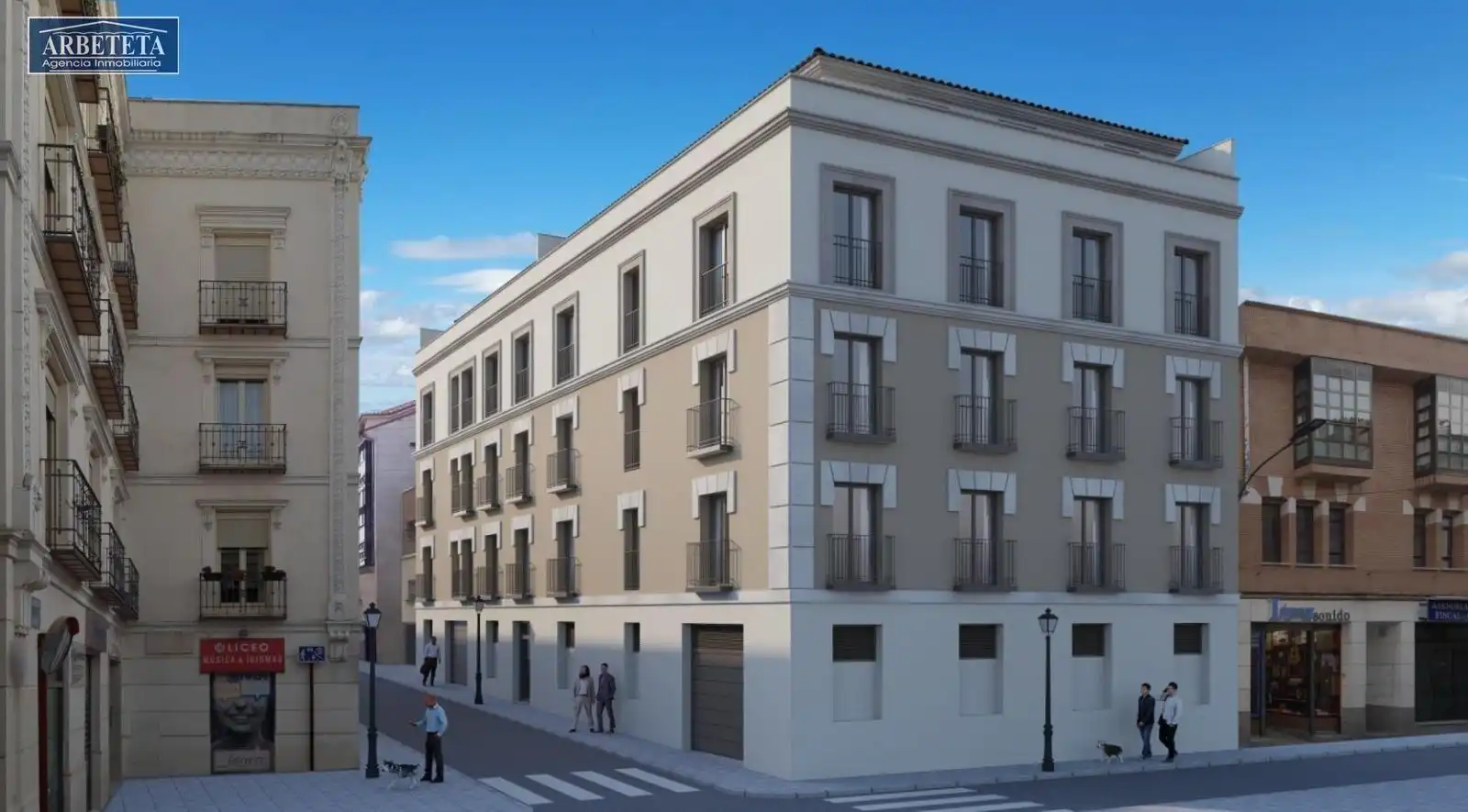 Vista exterior de Pis en venda en Guadalajara amb Balcó