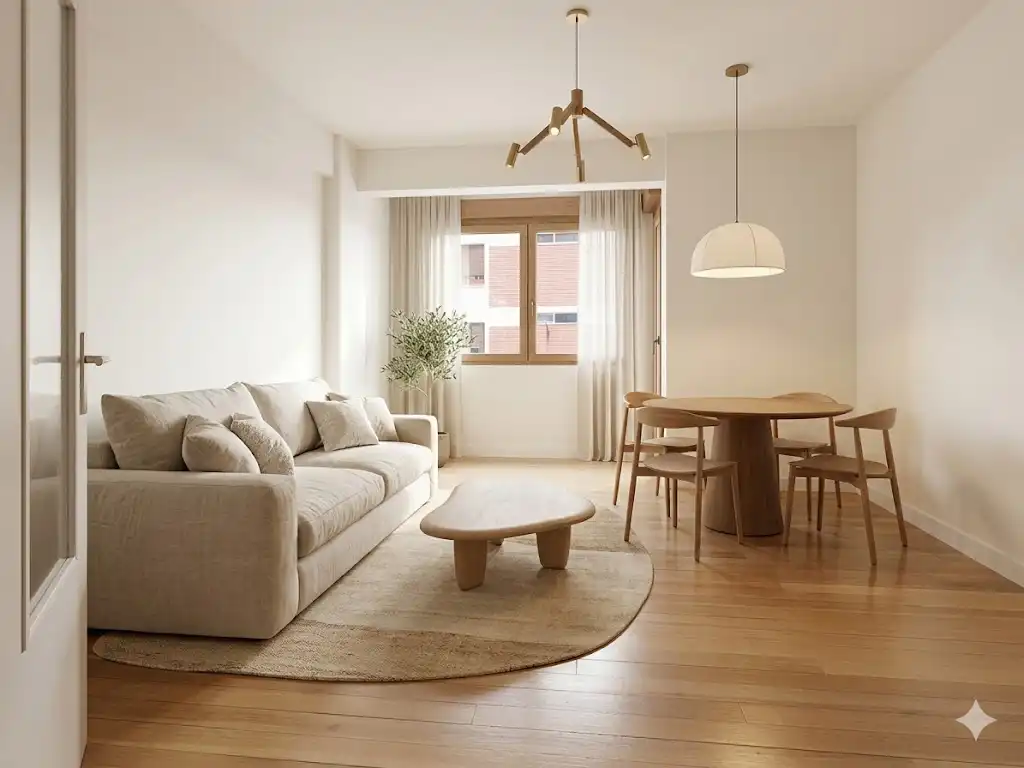 Wohnzimmer von Wohnung zum Verkauf in Bilbao  mit Terrasse, Möbliert und Balkon