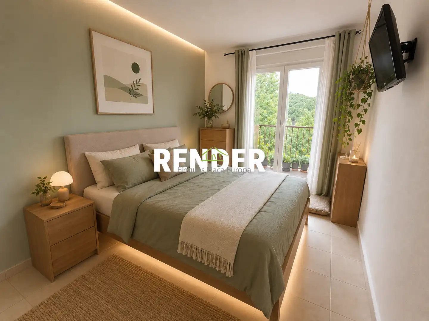 Habitación de Apartamento en venta en Santa Cristina d'Aro con Calefacción, Terraza y Balcón