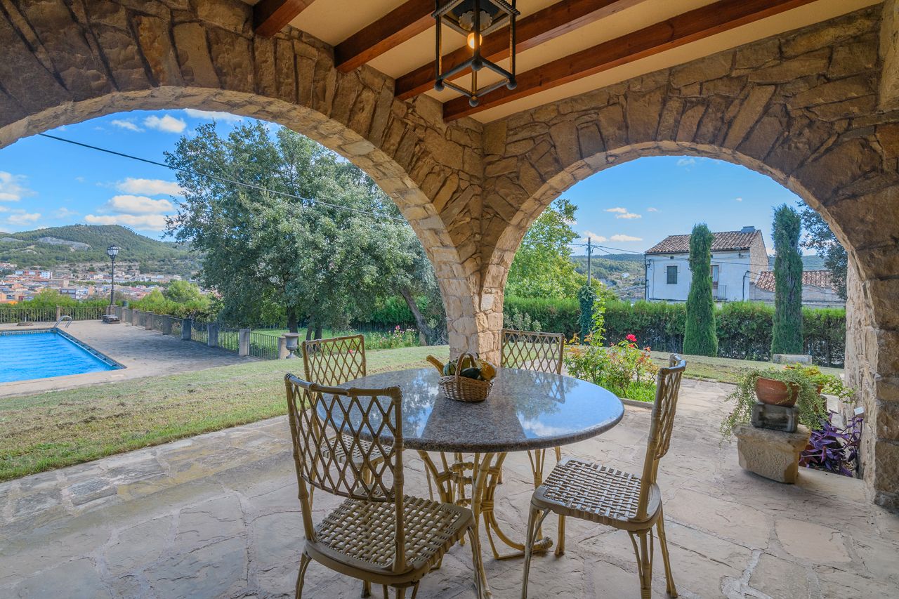 Terrassa de Casa o xalet en venda en Sant Vicenç de Castellet amb Calefacció, Jardí privat i Terrassa