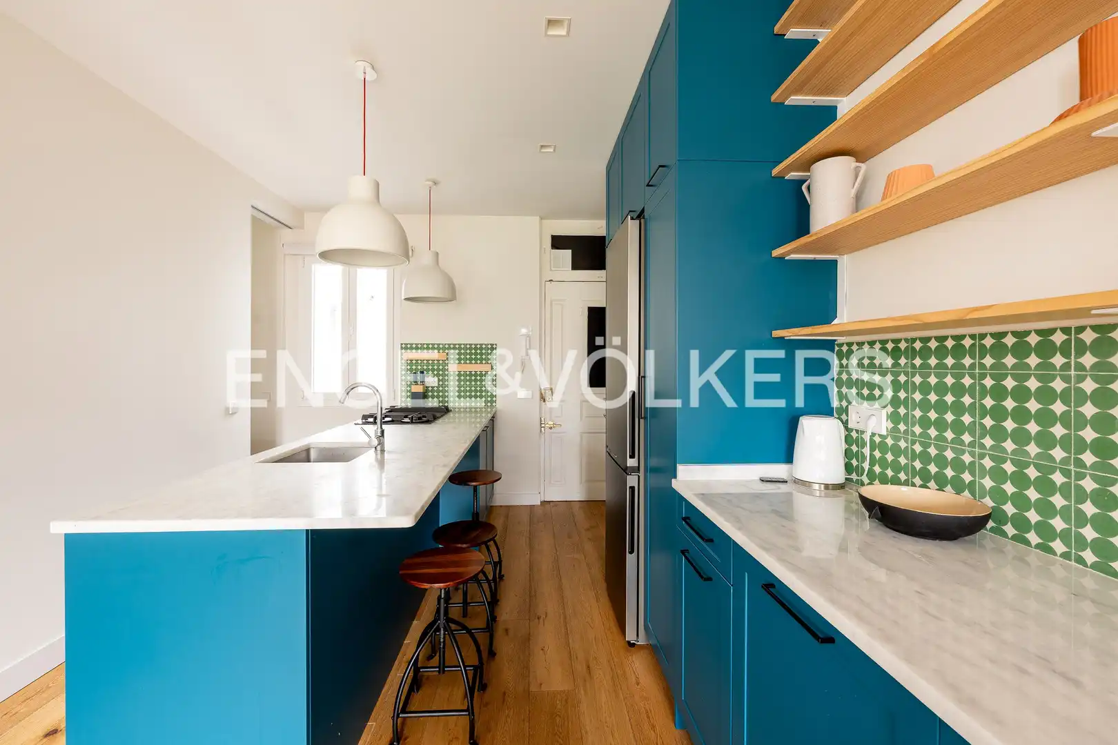 Kitchen of Flat for rent in Madrid  with Air Conditioner, Heating and Furnished