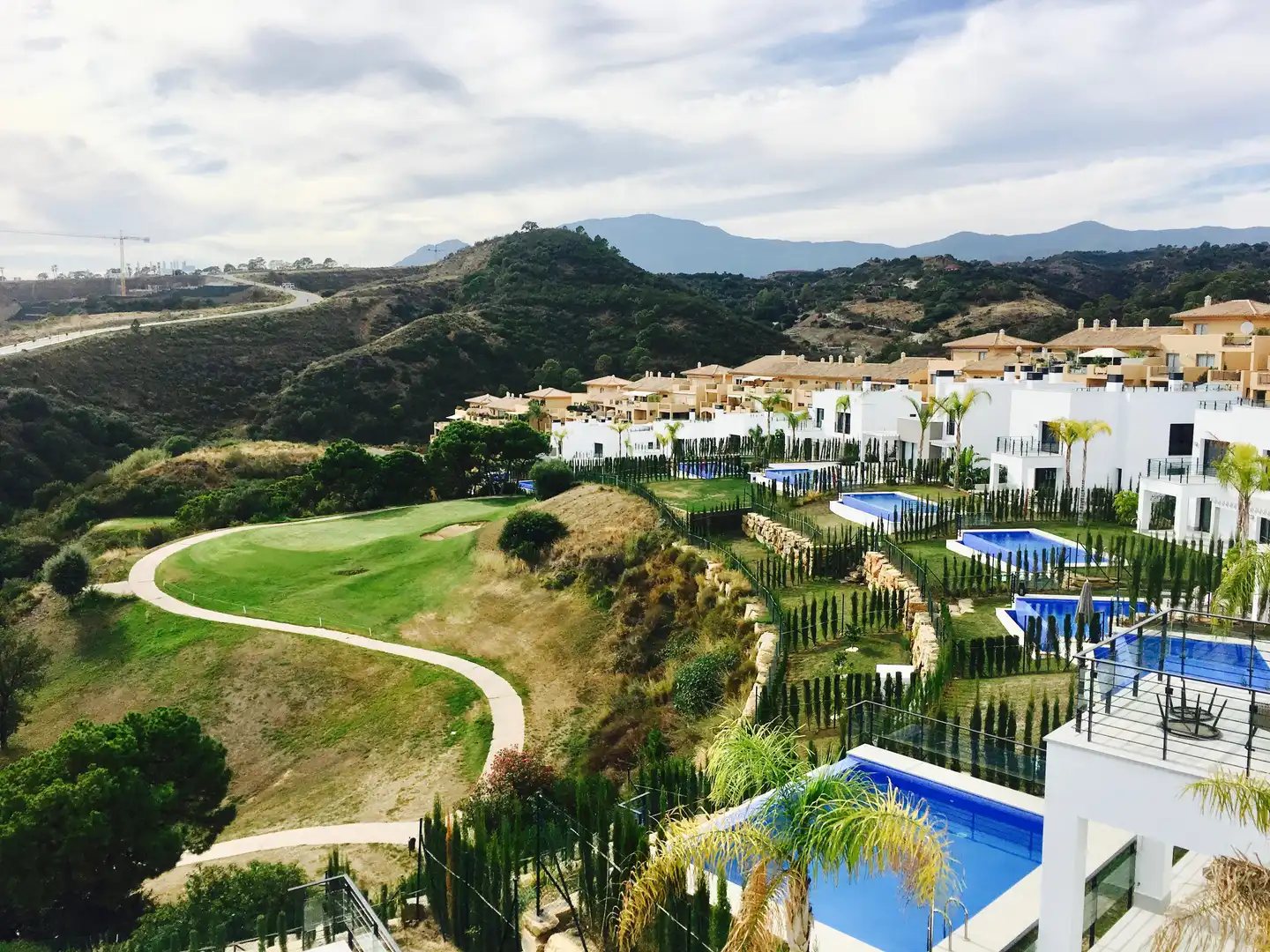 Exterior view of Houses for rent in Estepona  with Air Conditioner, Private garden and Swimming Pool