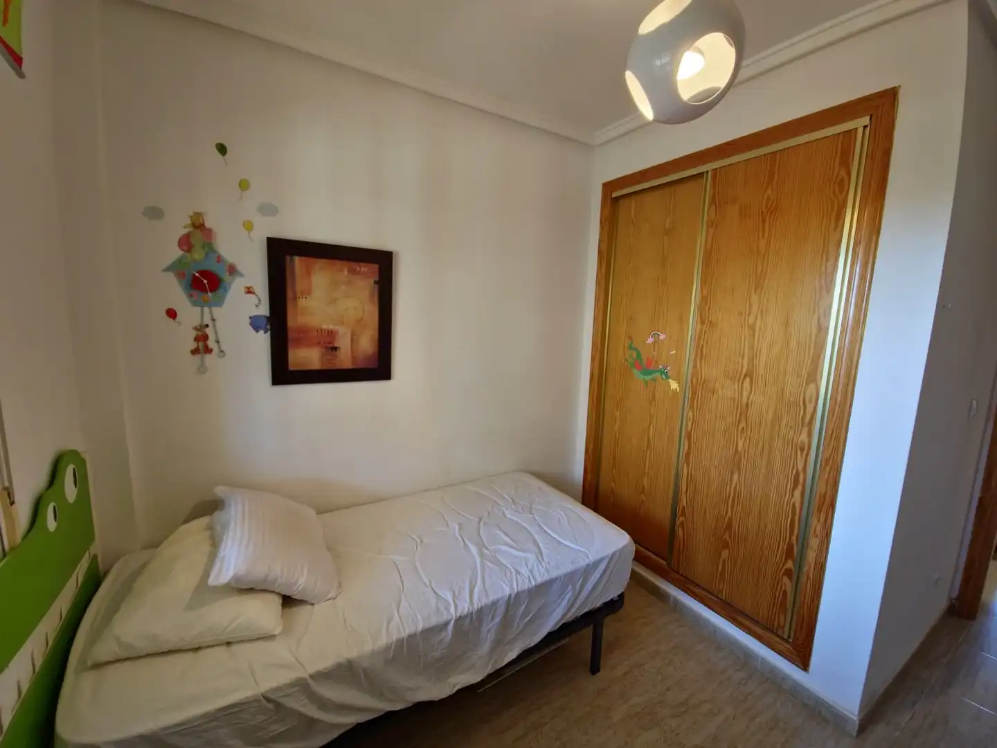 Schlafzimmer von Erdgeschoss zur Miete in Orihuela mit Privatgarten, Schwimmbad und Möbliert