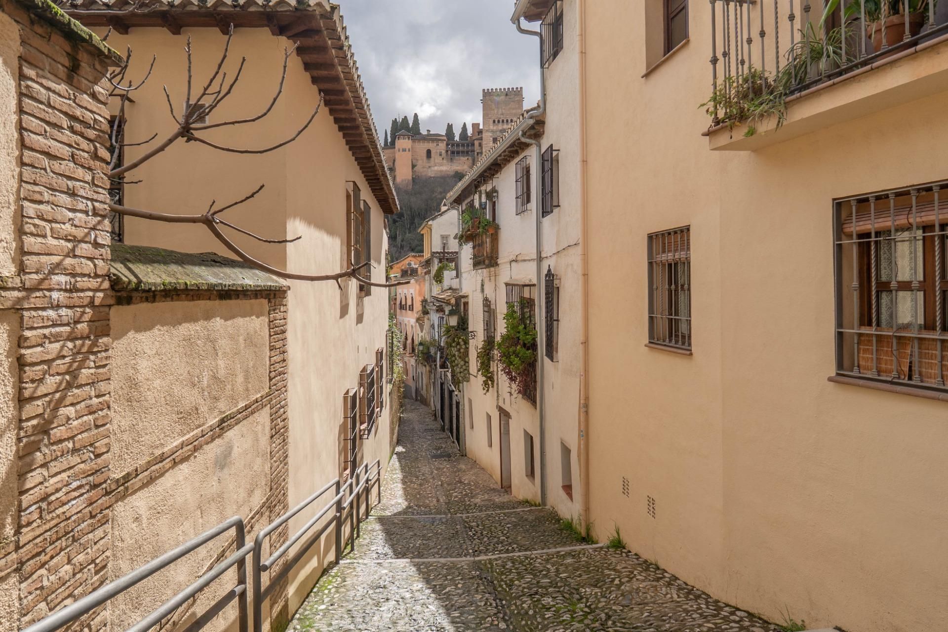 Exterior view of Single-family semi-detached for sale in  Granada Capital  with Heating, Terrace and Balcony