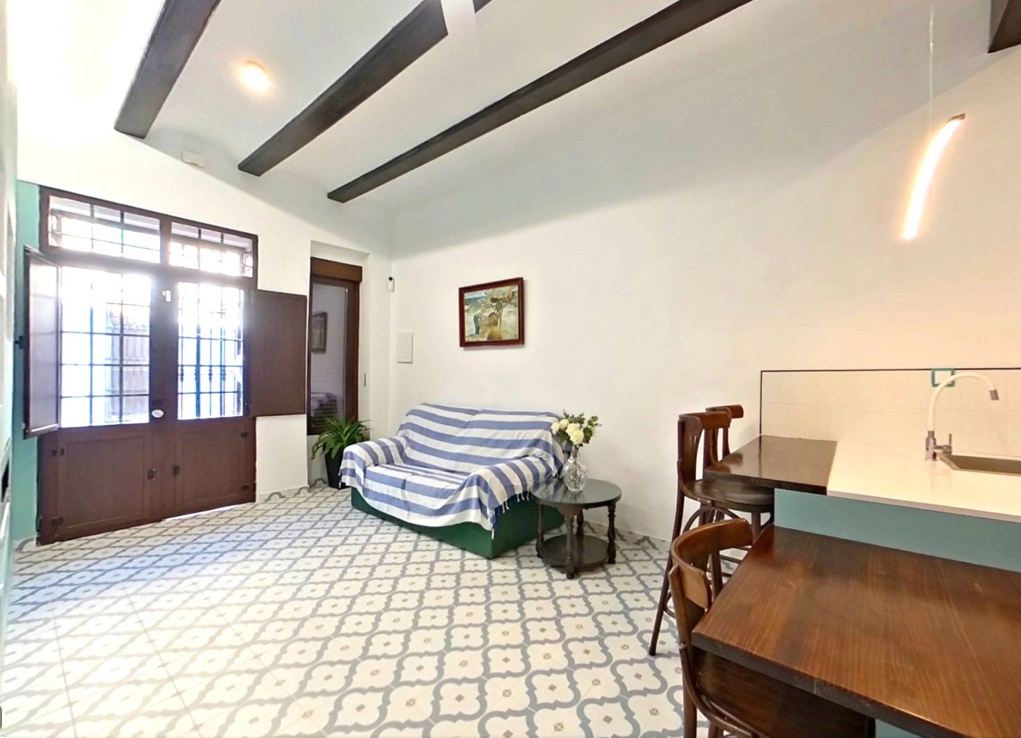 Sala de estar de Planta baja en venta en  Valencia Capital con Aire acondicionado, Calefacción y Terraza