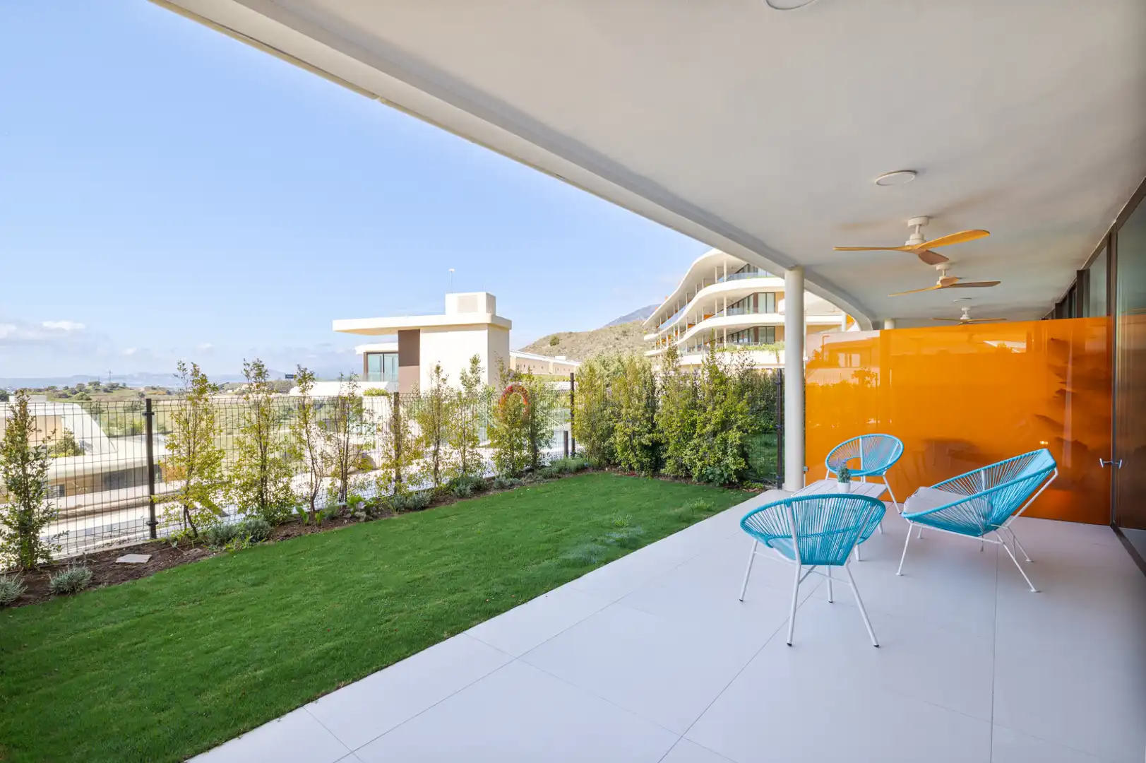 Terrace of Flat for rent in Fuengirola  with Air Conditioner, Heating and Private garden