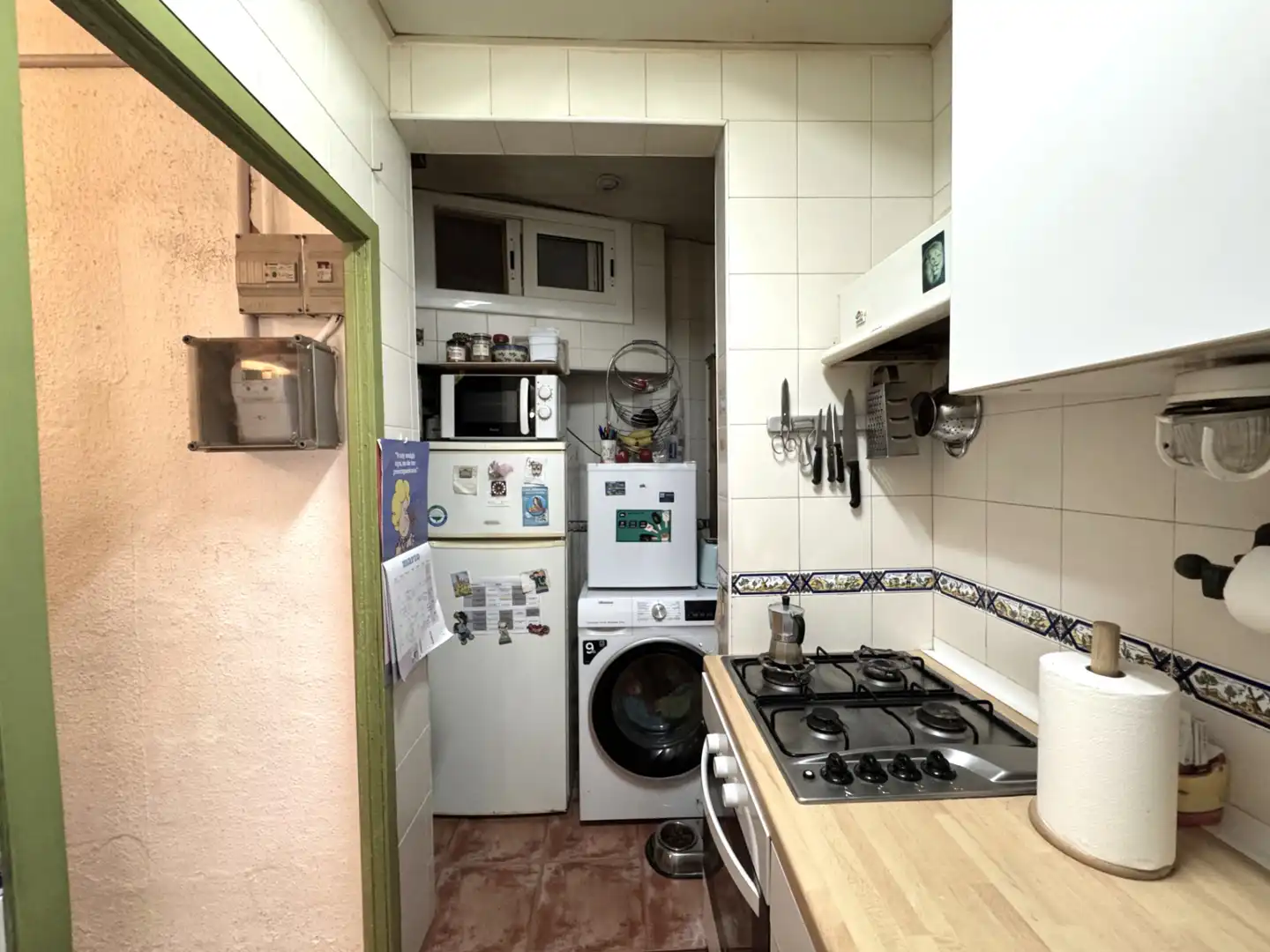 Kitchen of Flat for sale in Barcelona  with Parquet flooring, Furnished and Washing machine
