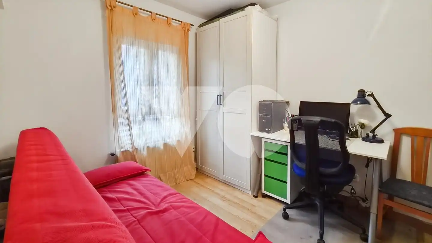 Bedroom of Flat for rent in Madrid  with Air Conditioner and Parquet flooring