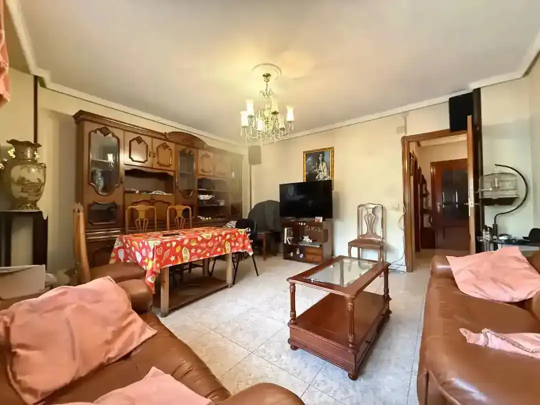 Living room of Flat for sale in Plasencia  with Furnished, Oven and Washing machine