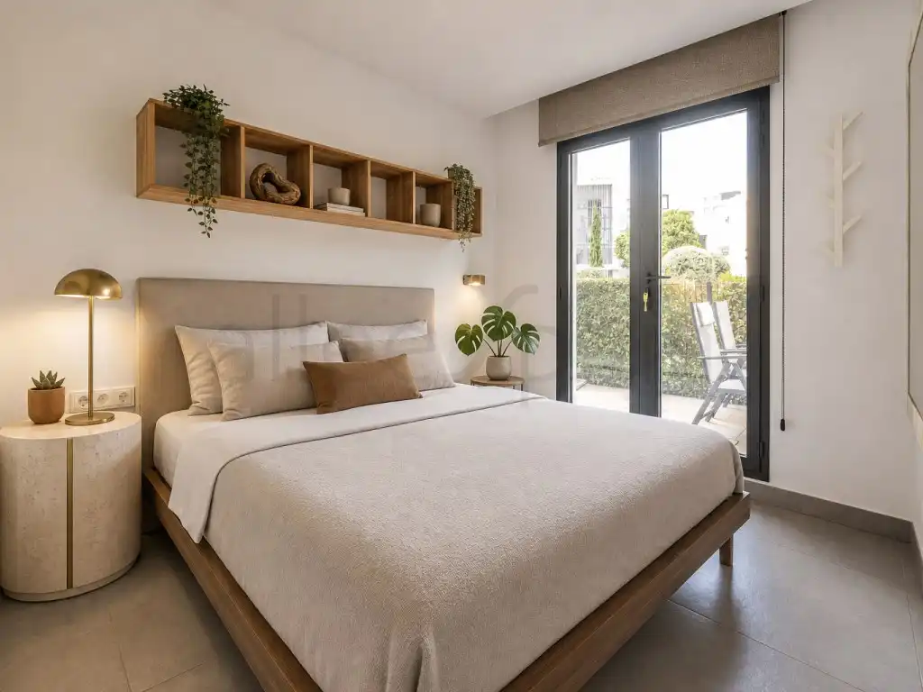 Dormitori de Apartament en venda en Fuengirola amb Jardí privat, Moblat i Piscina comunitària