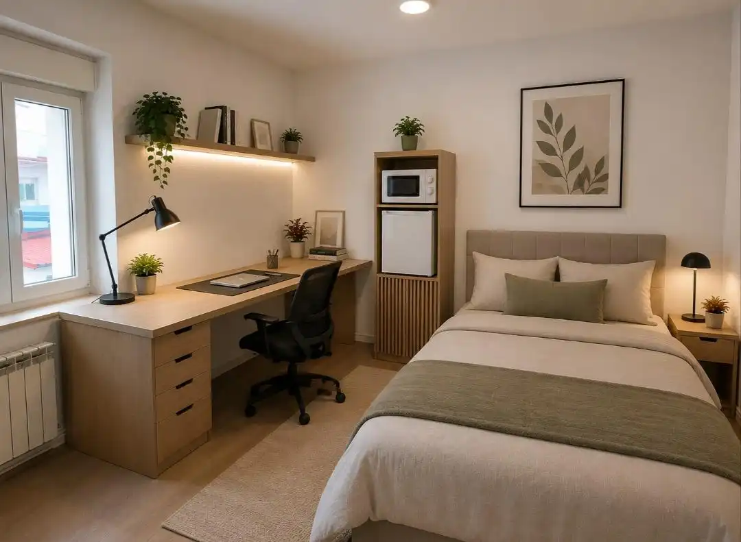 Habitación de Casa o chalet de alquiler en Torrelavega  con Calefacción, Terraza y Amueblado