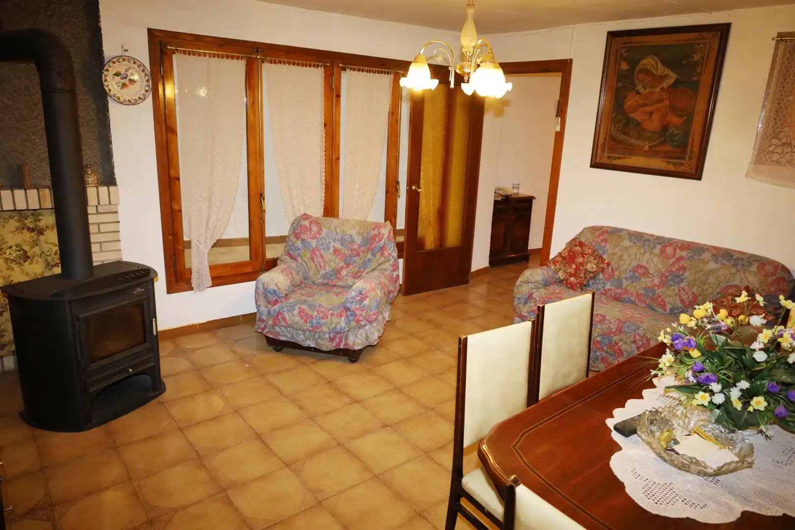 Living room of Houses for sale in La Codoñera  with Private garden, Terrace and Storage room