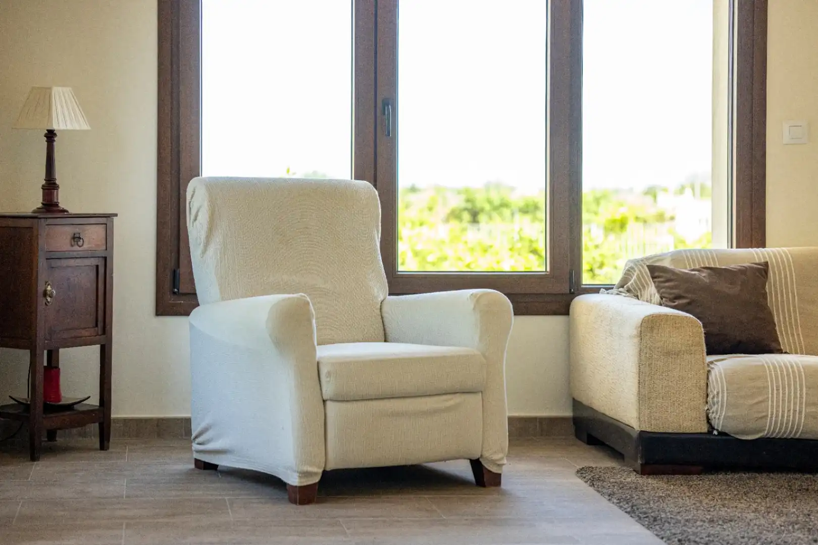 Sala d'estar de Finca rústica en venda en Dénia amb Aire condicionat, Calefacció i Jardí privat