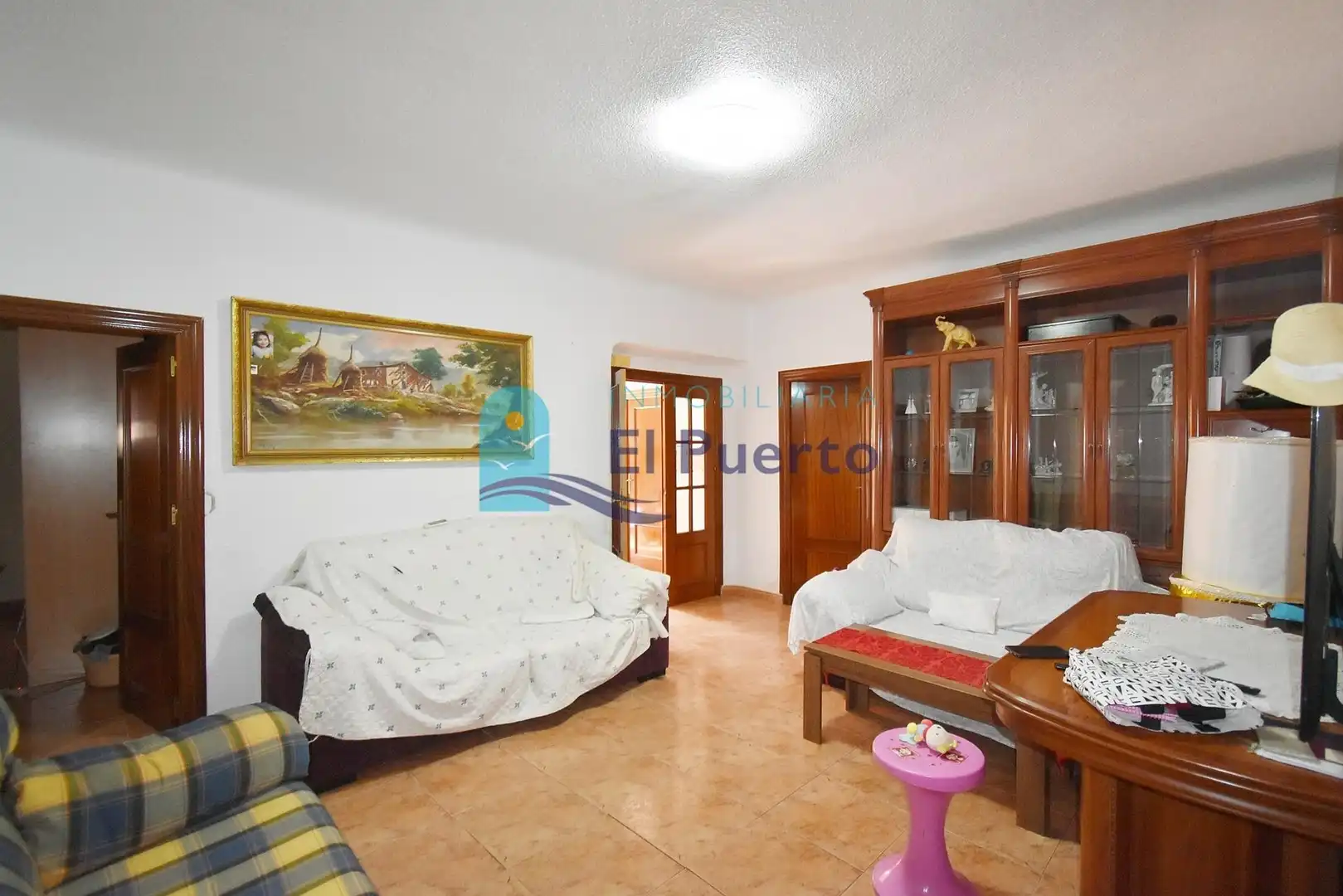 Sala de estar de Piso en venta en Mazarrón con Terraza