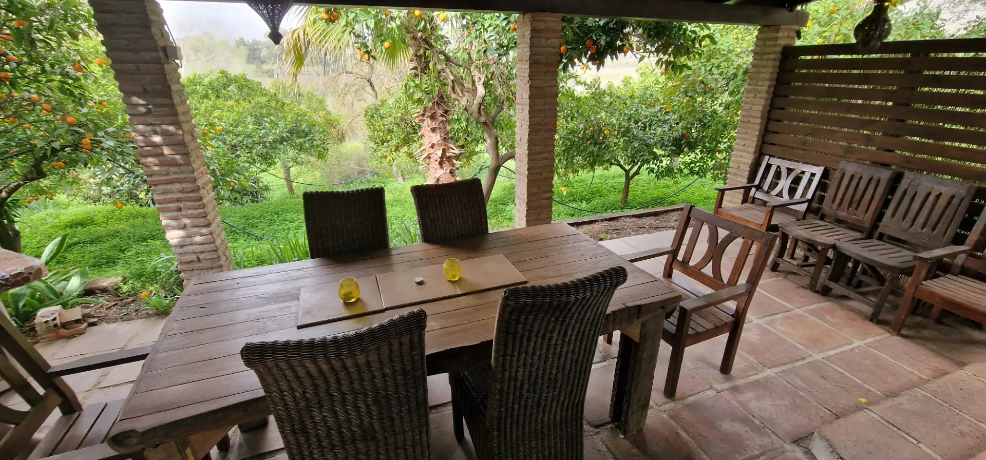 Terraza de Finca rústica en venta en Alhaurín El Grande con Aire acondicionado, Calefacción y Jardín privado