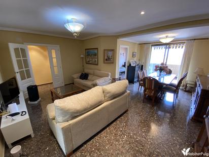 Living room of Flat for sale in  Valencia Capital  with Air Conditioner, Terrace and Balcony