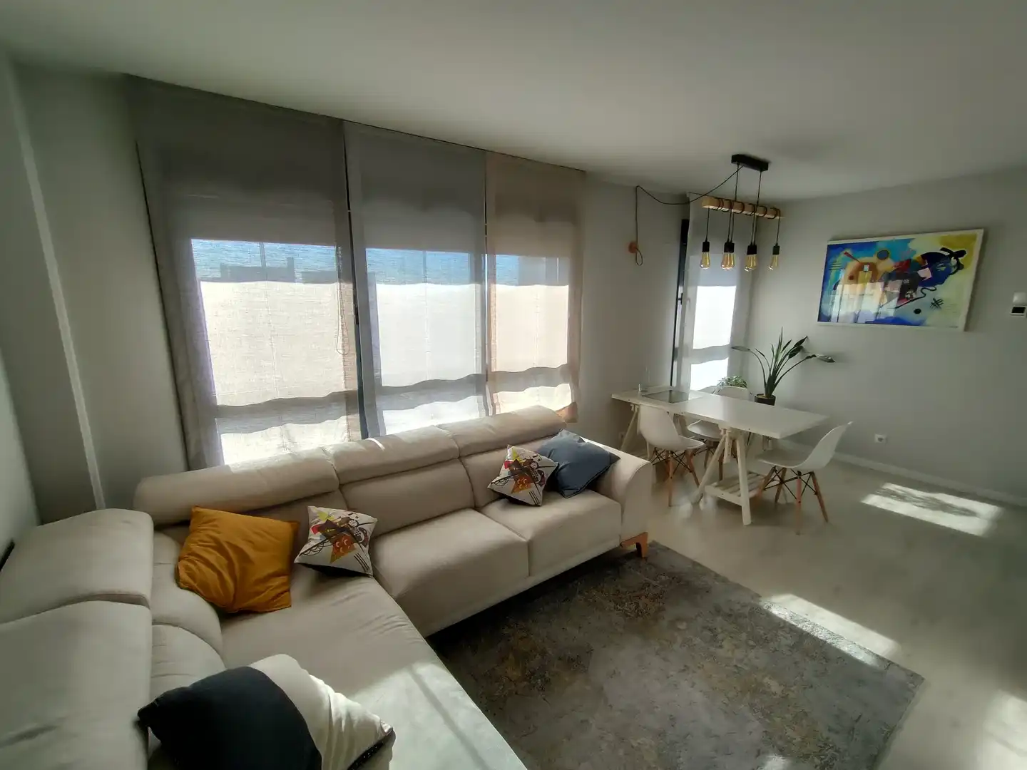 Living room of Flat for rent in Madrid  with Air Conditioner, Heating and Terrace