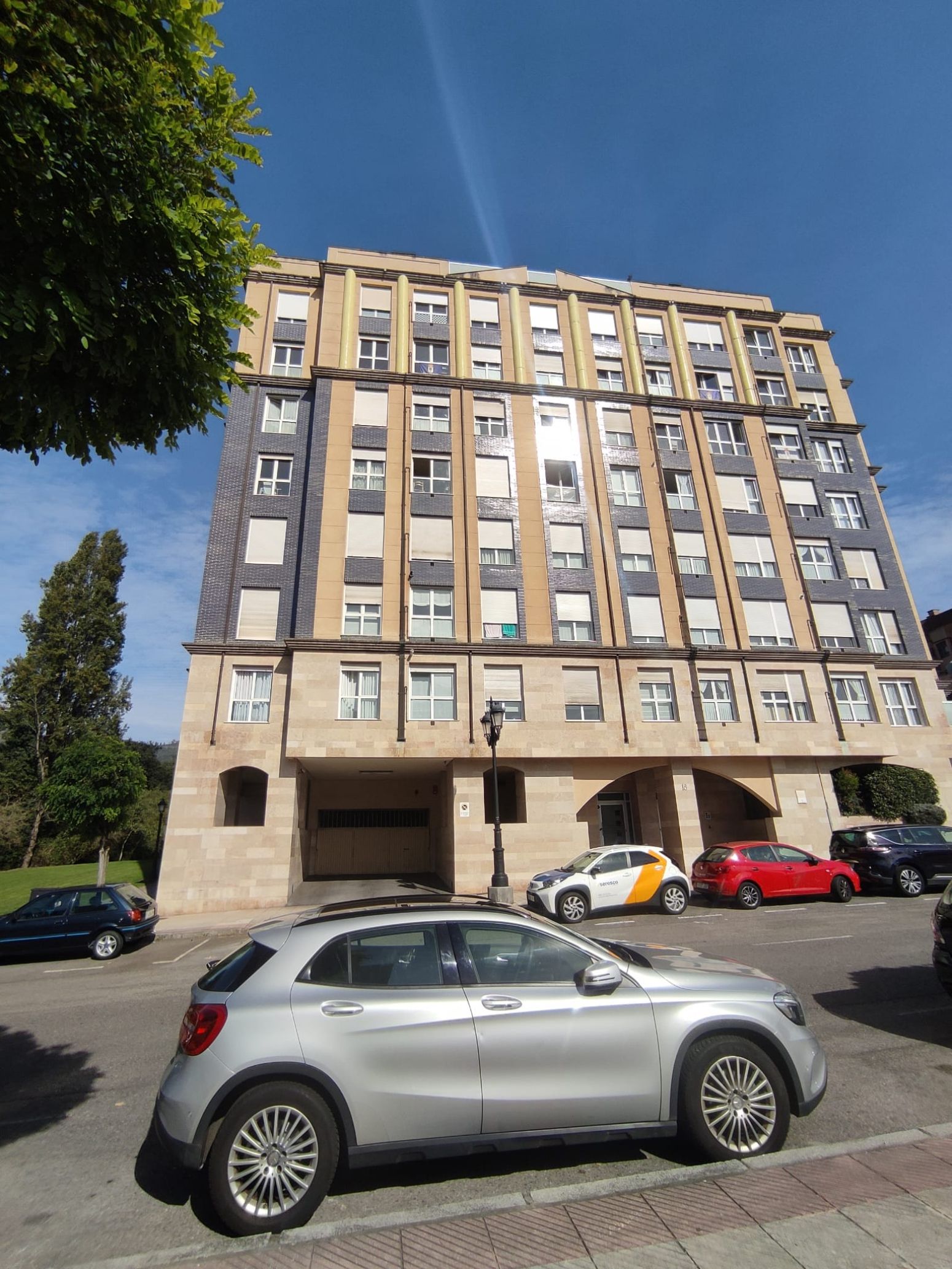 Exterior view of Flat for sale in Oviedo   with Parquet flooring, Storage room and Furnished