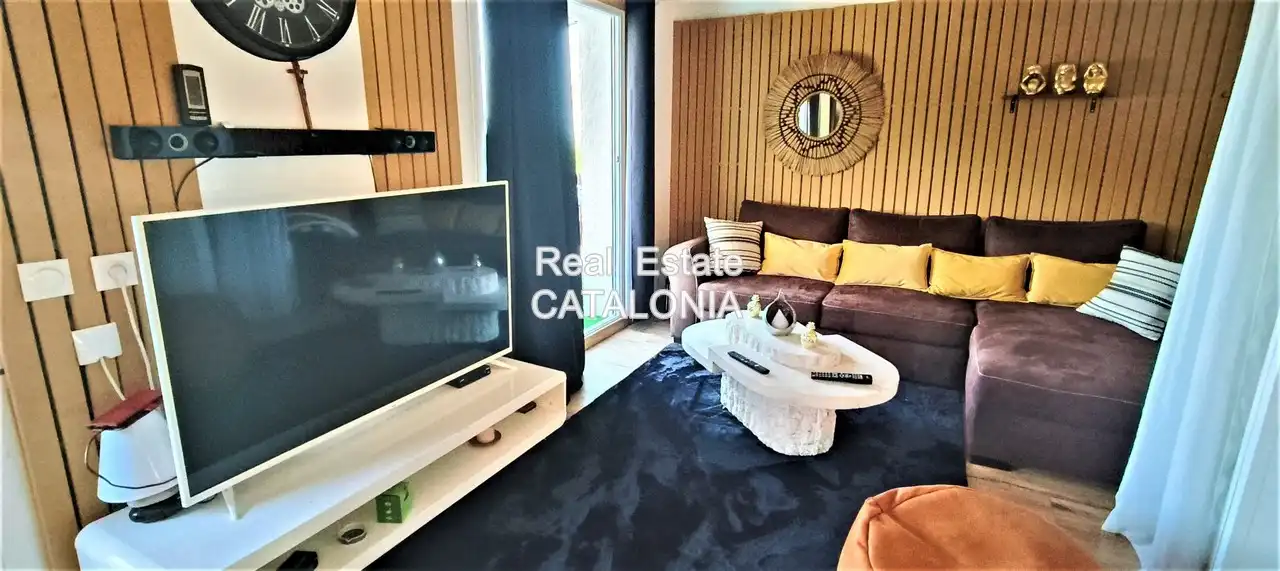 Sala d'estar de Casa o xalet en venda en Lloret de Mar amb Aire condicionat, Calefacció i Jardí privat