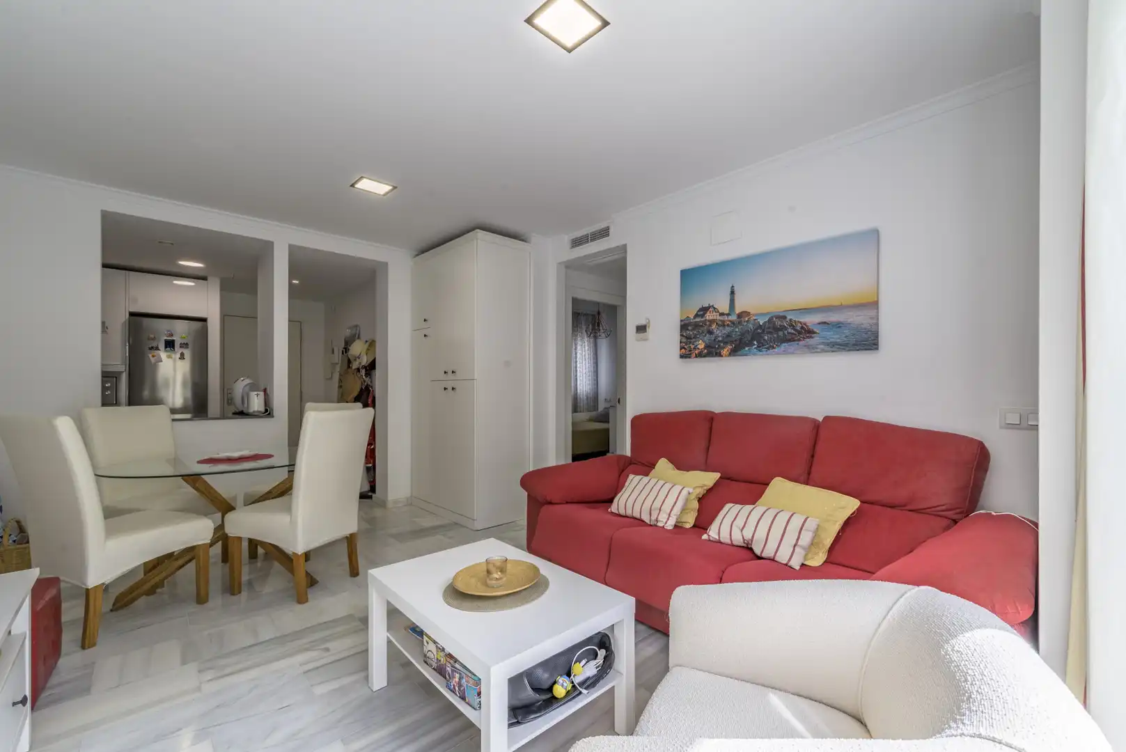 Sala d'estar de Apartament en venda en Fuengirola amb Aire condicionat, Moblat i Balcó